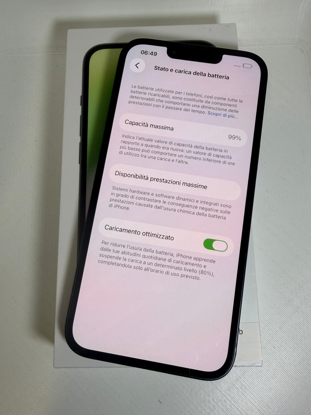 IPhone 14 128GB Midnight Batteria 99%