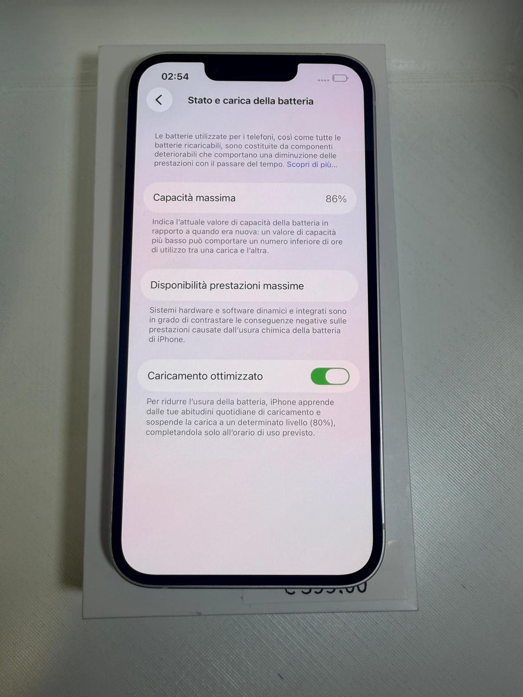 IPhone 14 128GB White Batteria 86%