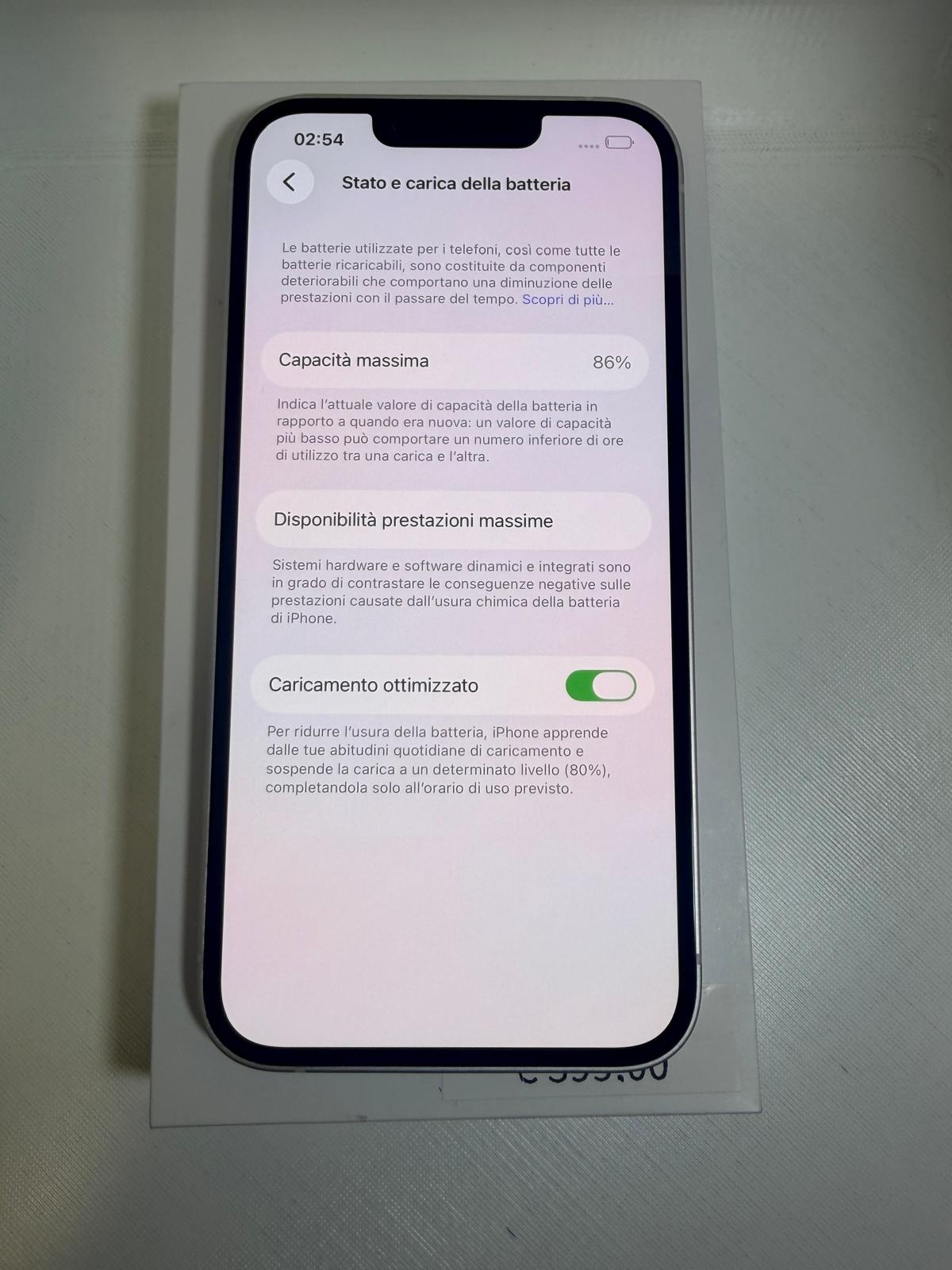 IPhone 14 128GB White Batteria 86%