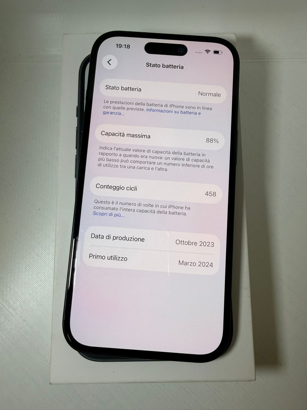 IPhone 15 128GB Black Batteria 88%