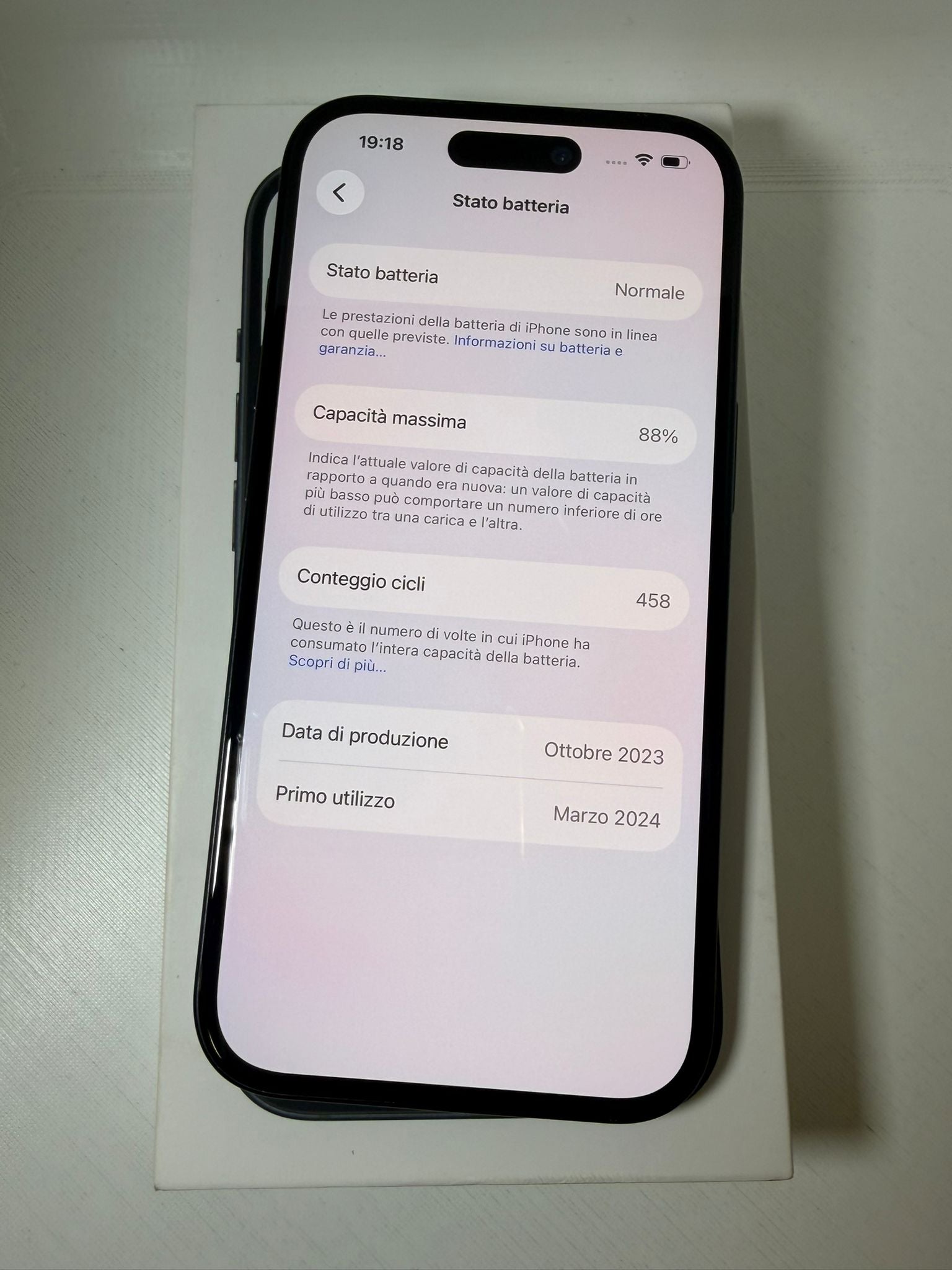 IPhone 15 128GB Black Batteria 88%