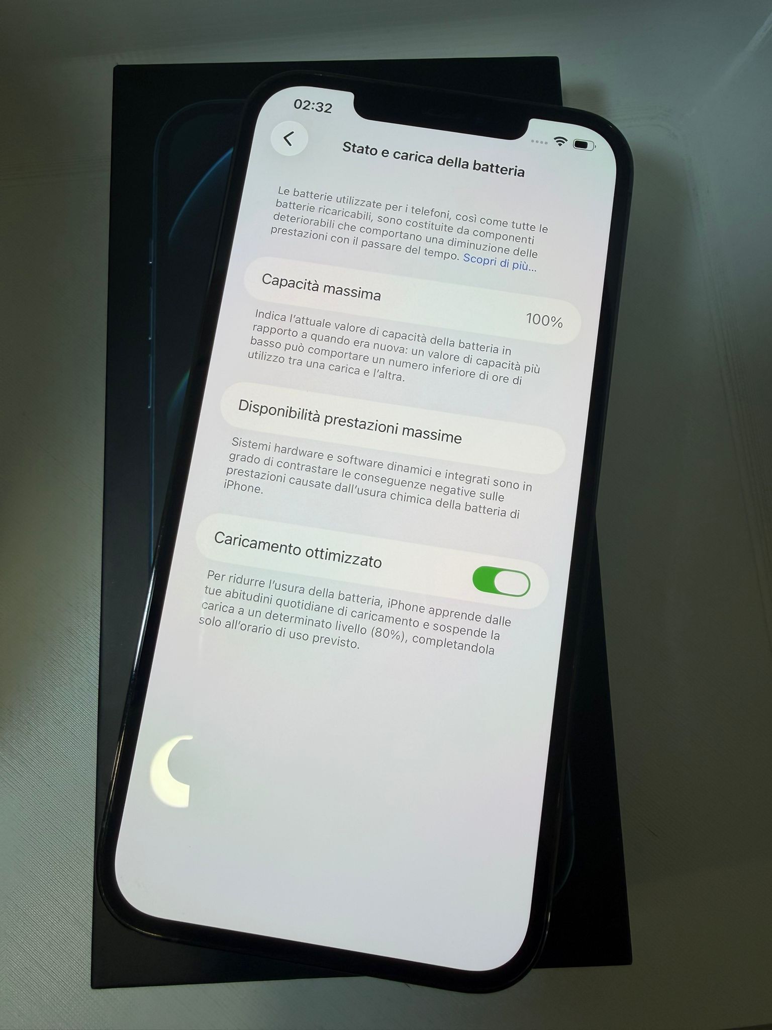 IPhone 12 Pro Max 128GB Gold Batteria 100%