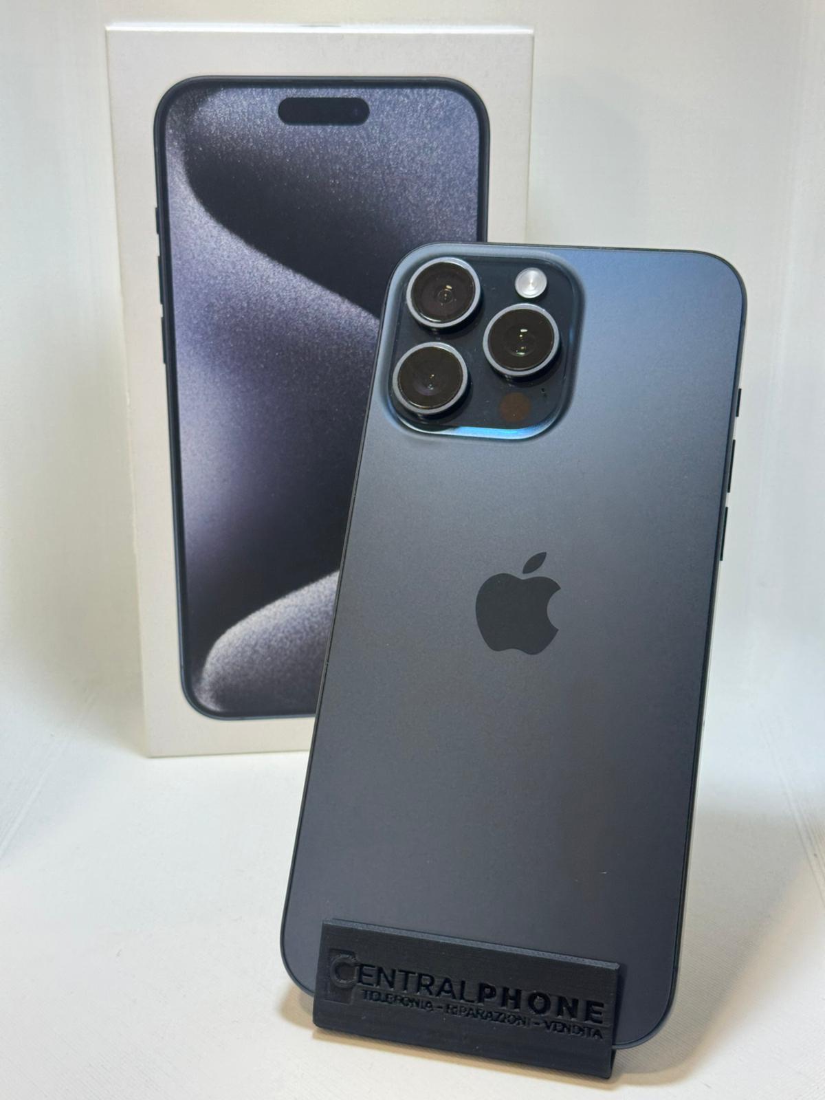 iPhone 15 Pro Max 256 GB Blue Batteria 87%