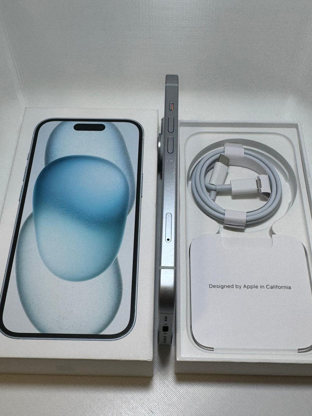 iPhone 15 128 GB blu Batteria 84%