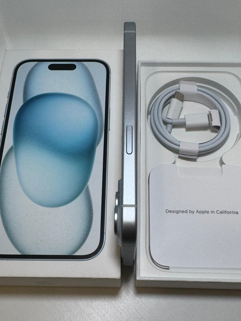 iPhone 15 128 GB blu Batteria 84%